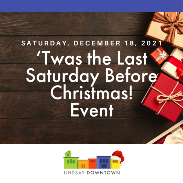 ‘Twas the Last Saturday Before Christmas! Event
